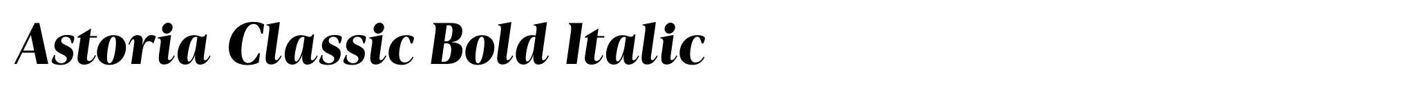 Astoria Classic Bold Italic image
